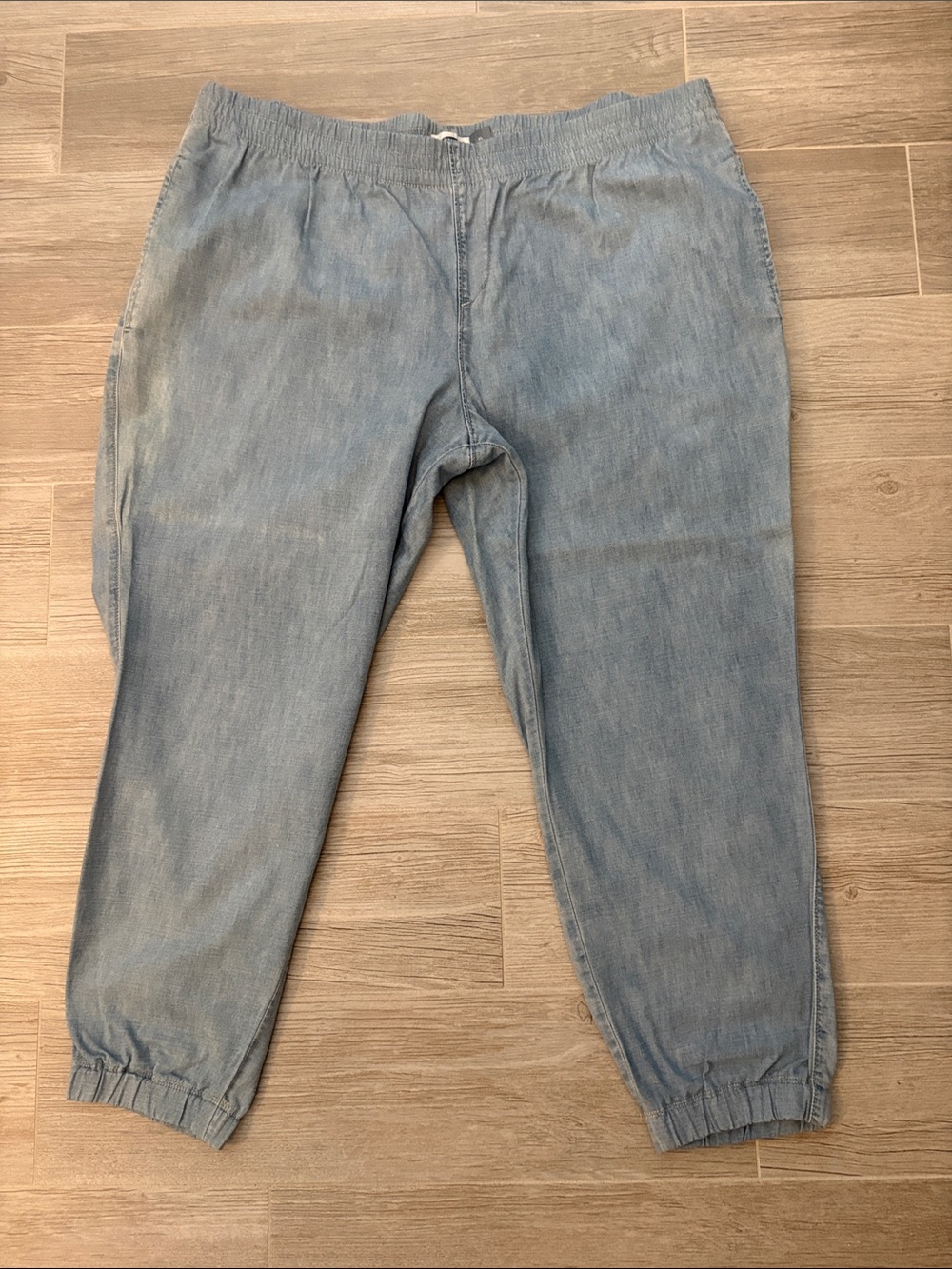 Old Navy Light Blue Denim Jogger Pants